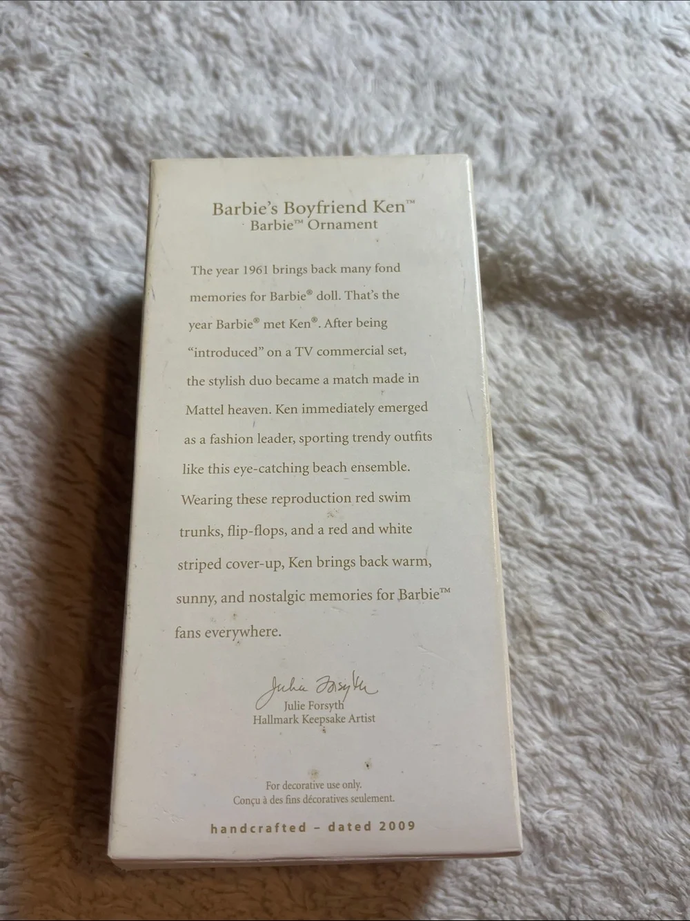 Hallmark keepsake ornament